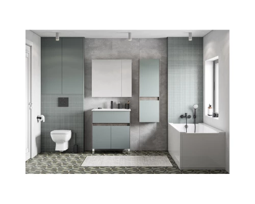 Тумба с раковиной дуб рошелье/сумеречный голубой 75 см Акватон Форест 1A2783K0FR9C0