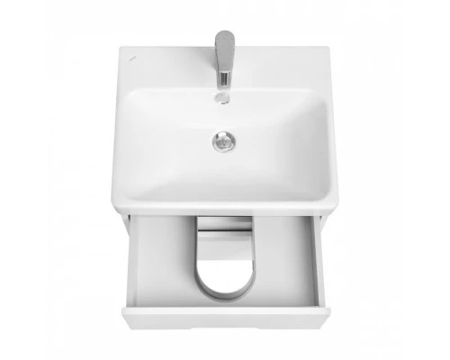 Тумба ОЛИВИЯ 55, подвесная, 2 ящ., белая матовая (под раковину АДРИАНА 55)