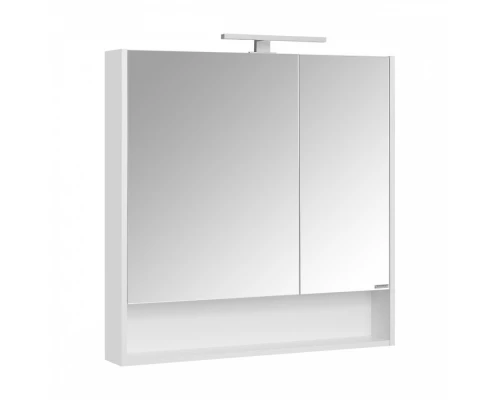 Зеркальный шкаф СКАНДИ 90, подвесной, белый