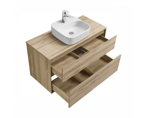 Тумба ЛИБЕРТИ 100, 2 ящ.,подвесная,дуб эльвезия (под р-ну ЭЛИНА 100,ЛОЛА 60,MILA 35,MILA 40,ОДРИ 42)