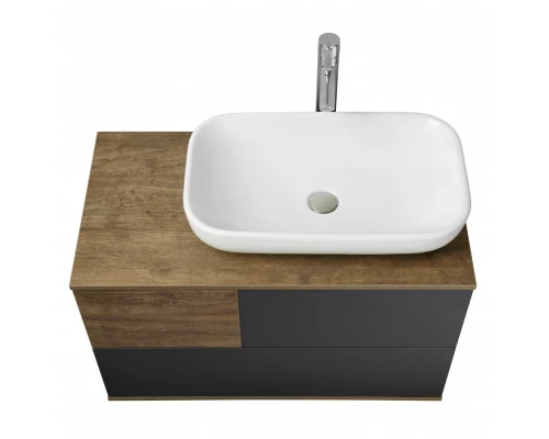 Тумба ТЕРРА 85, дуб кантри, антрацит (под раковину MILA 35, Одри 42, Лола 60)