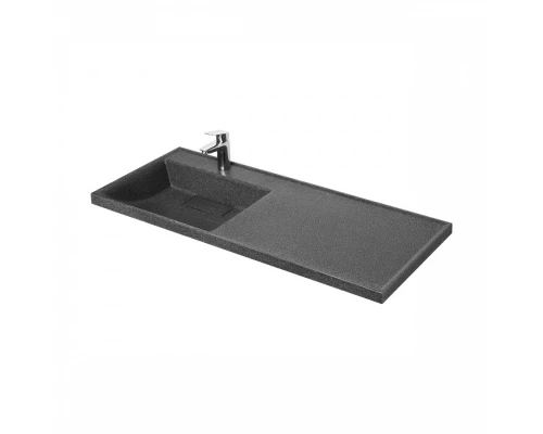 Раковина ЛОНДРИ 120, левая, графит