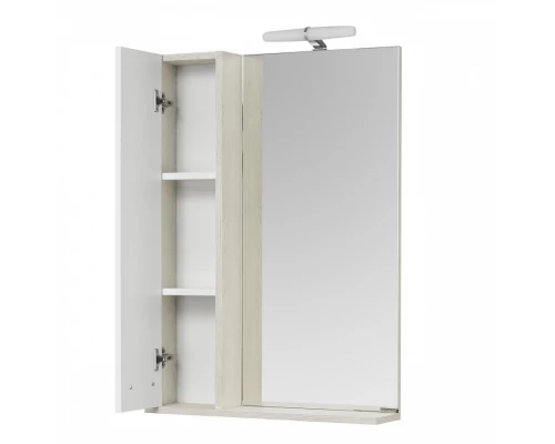 Зеркальный шкаф БЕККА 60, белый, дуб сомерсет