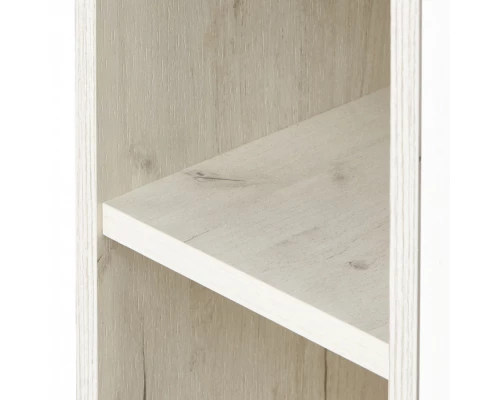 Шкаф ФЛАЙ 35, подвесной, одностворчатый, левый, белый, дуб крафт
