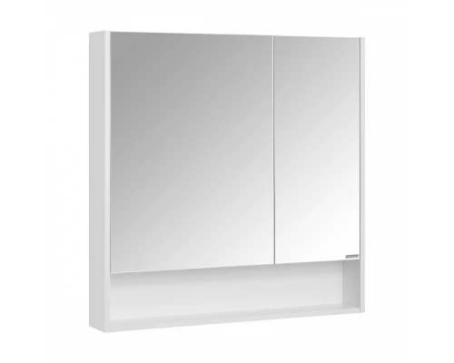 Зеркальный шкаф СКАНДИ 90, подвесной, белый