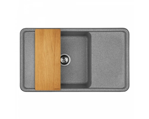 Мойка для кухни  Беллис 87 870x510x250 мм, прямоуг., серый