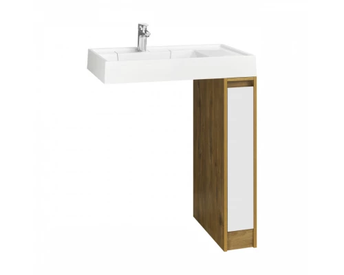 Тумба без фасада ЛОНДРИ 20 (под раковину РЕЙН 80), под с/маш., дуб рустикальный