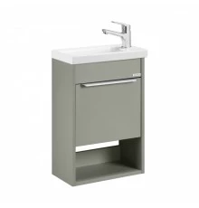 Тумба с раковиной AQUATON Хоуп 40 подвесная, 1 ящик, хаки