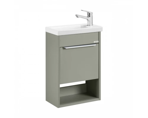 Тумба с раковиной AQUATON Хоуп 40 подвесная, 1 ящик, хаки