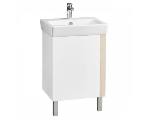 Тумба под раковину КАНТРИ 55 белый, дуб верона (под раковину НЕО 55)