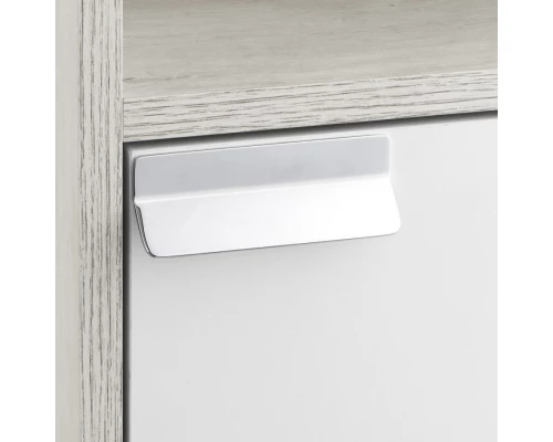 Шкаф ФЛАЙ 35, подвесной, одностворчатый, правый, белый, дуб крафт