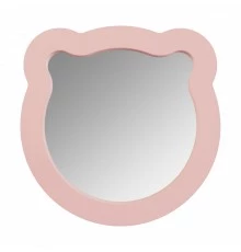 Зеркало КАСПЕР МИШКА, фигурное, розовый матовый