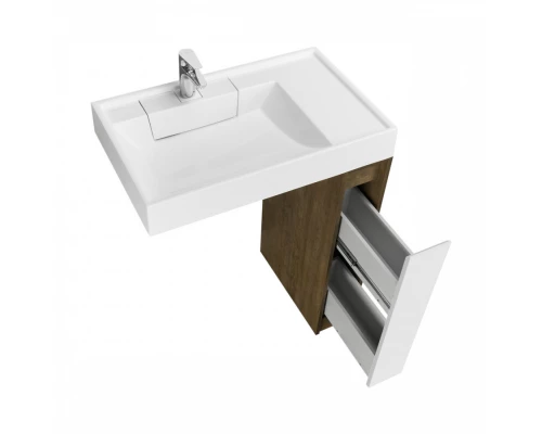 Тумба без фасада ЛОНДРИ 20 (под раковину РЕЙН 80), под с/маш., дуб кантри