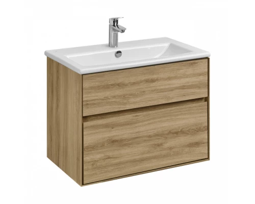 Тумба ЛИБЕРТИ 75, 2 ящ., подвесная, дуб эльвезия (под раковину ЭЛИНА 75, MILA 35, MILA 40, ОДРИ 42)