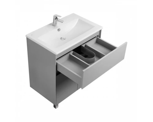 Тумба ФОРЕСТ 75, 1 ящ., 2 дв., туманный серый (под раковину ЭЛИНА 75)