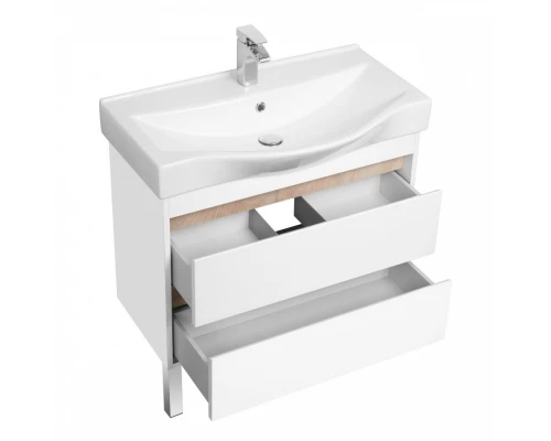 Тумба НОРТОН 80, белая (под раковину БЕВЕРЛИ 80)