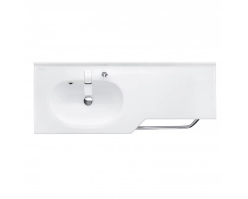 Раковина ОТЕЛЬ 2/1270, левая с навесами и диспенсором