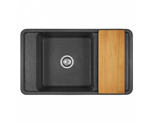 Мойка для кухни  Беллис 87 870x510x250 мм, прямоуг., графит