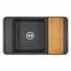 Мойка для кухни  Беллис 87 870x510x250 мм, прямоуг., графит