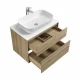 Тумба ЛИБЕРТИ 75, 2 ящ., подвесная, дуб эльвезия (под раковину ЭЛИНА 75, MILA 35, MILA 40, ОДРИ 42)