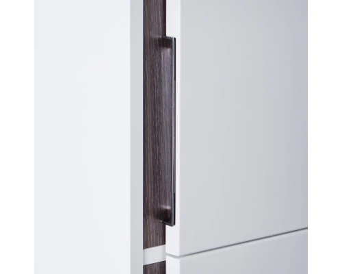 Шкаф-колонна РЕНЕ, подвесная, белый, грецкий орех