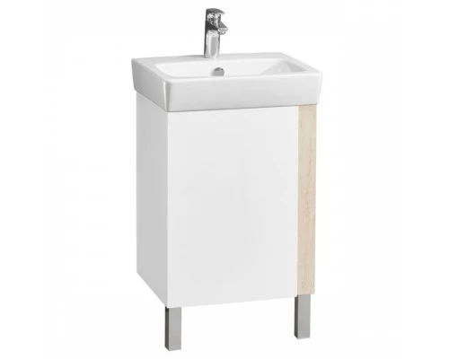 Тумба под раковину КАНТРИ 50, белый, дуб верона (под раковину НЕО 50)