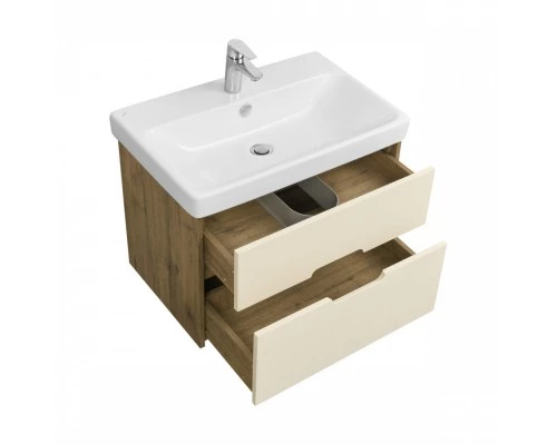 Тумба ОЛИВИЯ 70, бежевый, дуб велл (под раковину АДРИАНА 70)