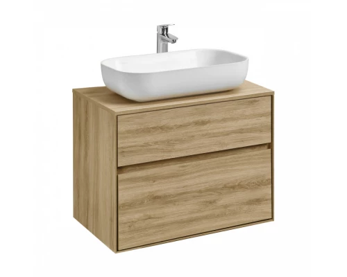 Тумба ЛИБЕРТИ 75, 2 ящ., подвесная, дуб эльвезия (под раковину ЭЛИНА 75, MILA 35, MILA 40, ОДРИ 42)