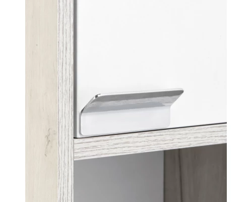 Шкаф ФЛАЙ 35, подвесной, одностворчатый, правый, белый, дуб крафт