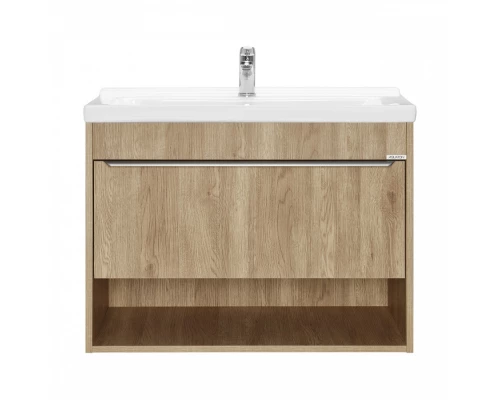 Тумба-умывальник ХОУП 80, 1 ящ., подвесная, орех (под раковину МИРАНДА 80)