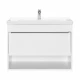 Тумба-умывальник ХОУП 80, 1 ящ., подвесная, белый матовый (под раковину МИРАНДА 80)