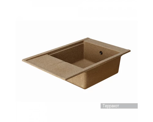 Мойка для кухни Делия 78 787x516x218 мм, прямоуг. с крылом, терракот