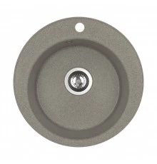 Мойка кухонная ШЕЛЛИ 50, круглая, серый шелк