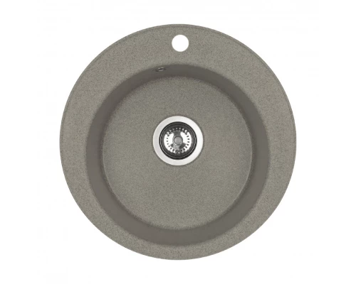 Мойка кухонная ШЕЛЛИ 50, круглая, серый шелк