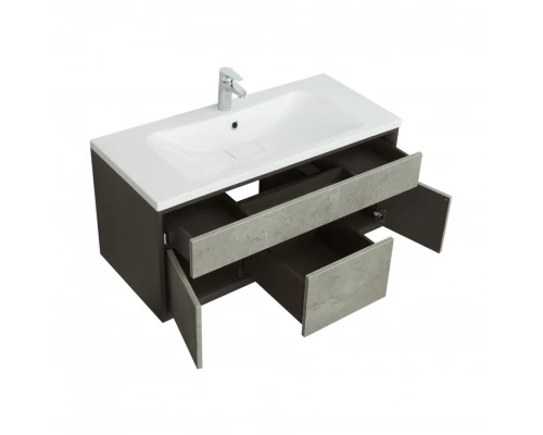 Тумба УЭЛЬС 100, графит (под раковину БРУК 100)