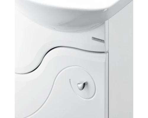 Тумба КОЛИБРИ 45, левая, белая (под раковину АЗОВ 45)