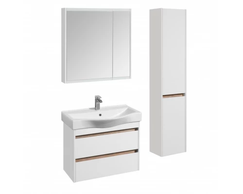 Тумба НОРТОН 80, белая (под раковину БЕВЕРЛИ 80)