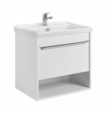 Тумба-умывальник ХОУП 60, 1 ящ., подвесная, белый матовый (под раковину МИРАНДА 60)