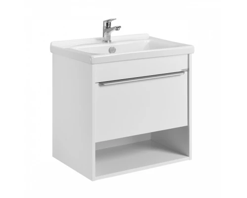 Тумба-умывальник ХОУП 60, 1 ящ., подвесная, белый матовый (под раковину МИРАНДА 60)