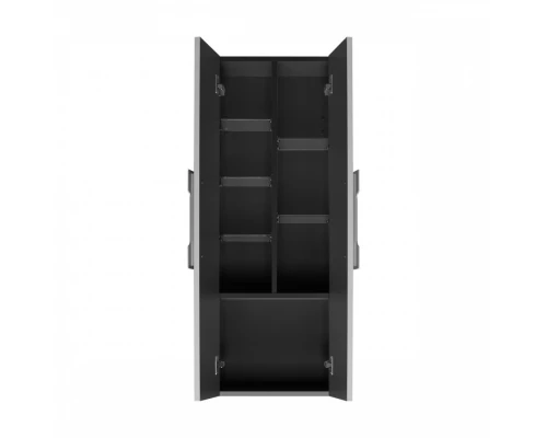 Шкаф-колонна АР-ДЕКО 40,  двустворчатая, подвесная, серый кобальт