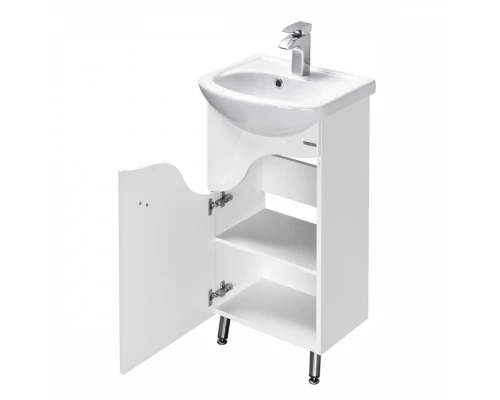 Тумба КОЛИБРИ 45, левая, белая (под раковину АЗОВ 45)