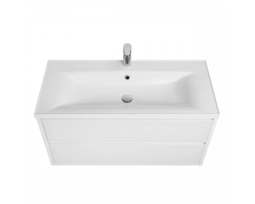 Тумба РИМИНИ 100 new,бел.гл.(под раковину АЙРИС 100,АЙРИС М 100, ПРЕМЬЕР М 100, БРУК 100)