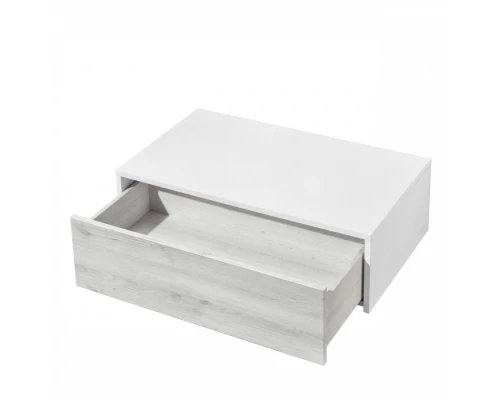 Комод САКУРА 80, ольха наварра, белый глянец