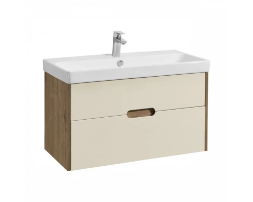 Тумба ОЛИВИЯ 90, бежевый, дуб велл (под раковину АДРИАНА 90)