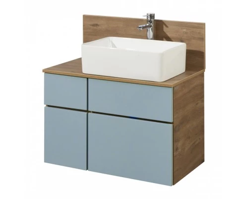 Тумба МИШЕЛЬ 80, дуб рустикальный, фьорд (под раковину ОДРИ 42, MILA 350, ЛОЛА 60)