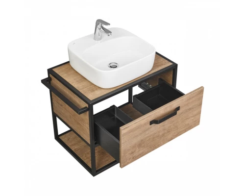 Тумба ЛОФТ ФАБРИК 65, дуб кантри (под раковину ФАБИА 65, ОДРИ Round 62, Одри Soft 42)