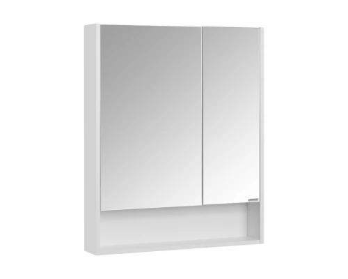 Зеркальный шкаф СКАНДИ 70, подвесной, белый