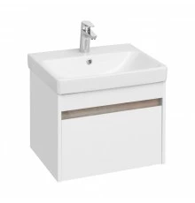 Тумба МАРТИ 55, подвесная, белая, ясень шимо (под раковину АДРИАНА 55)