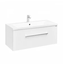 Тумба МАДРИД 100 М, белая (под раковину АЙРИС 100, АЙРИС М 100,,ПРЕМЬЕР М 100)