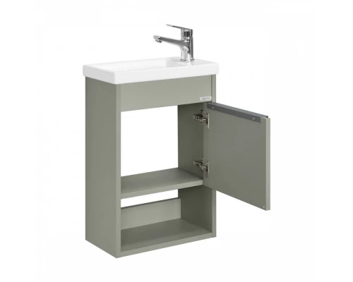 Тумба с раковиной AQUATON Хоуп 40 подвесная, 1 ящик, хаки